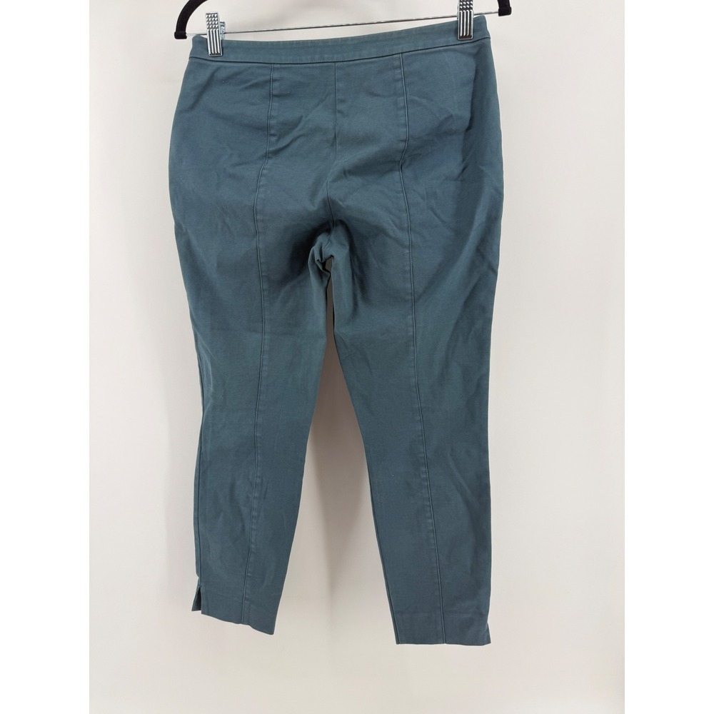 Boden‎ Richmond 7/8 Pants Womens 4P Teal Blue Green Side Zip Cropped Trousers - Picture 4 of 7